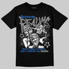 Jordan 3 "True Blue" DopeSkill T-Shirt Distorted Realms Graphic Streetwear - Black