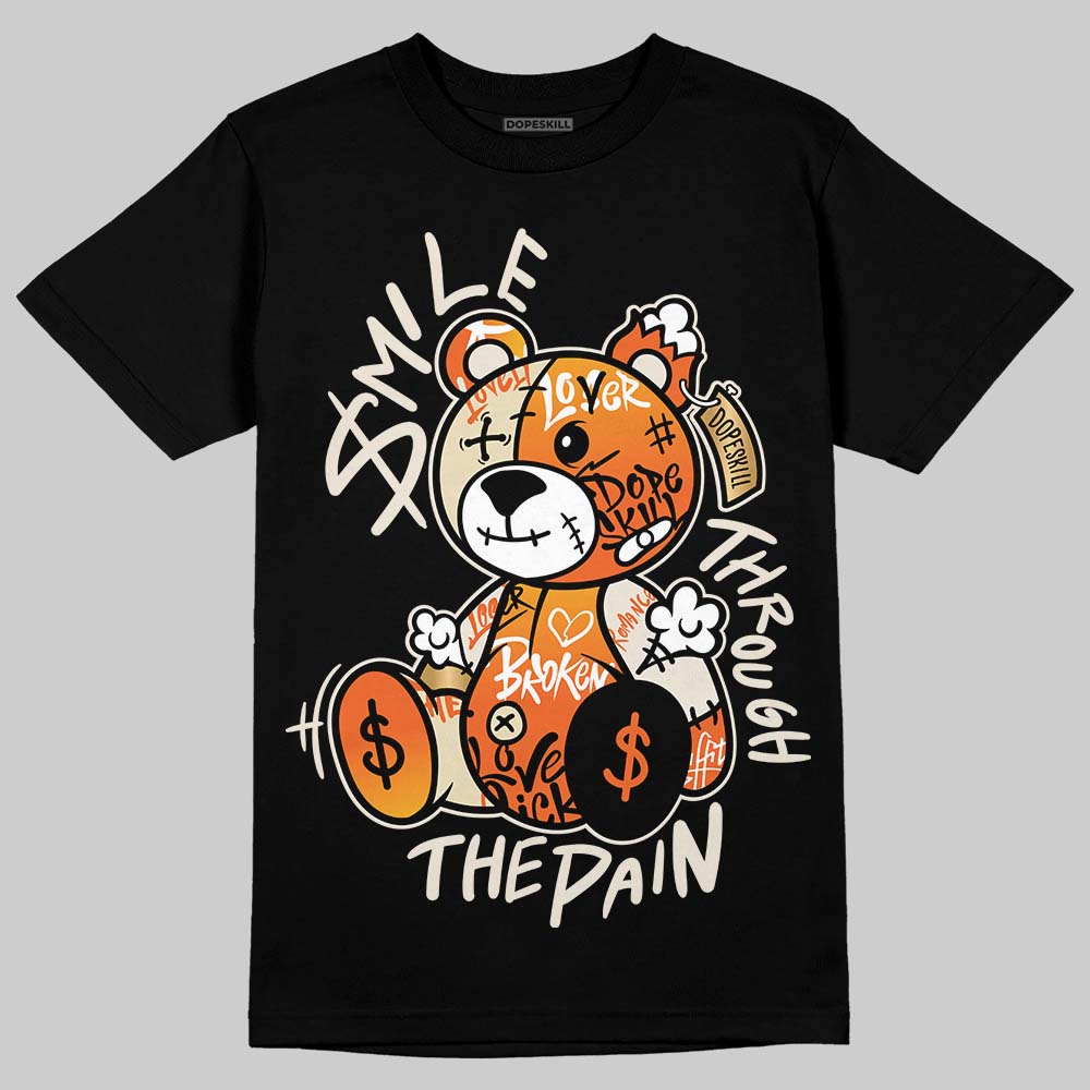 Jordan 4 "Birds of Paradise" DopeSkill T-Shirt Smile Through The Pain Graphic Streetwear - Black