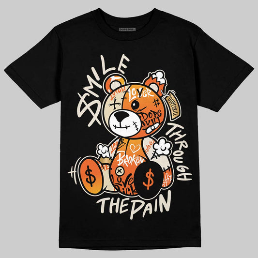 Jordan 4 "Birds of Paradise" DopeSkill T-Shirt Smile Through The Pain Graphic Streetwear - Black