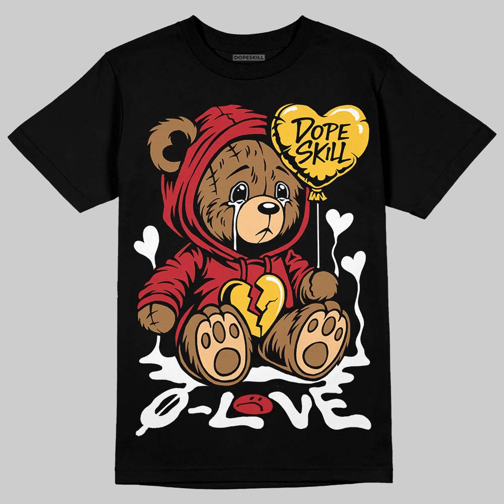 Jordan 14 Retro Ferrari (2025) DopeSkill T-Shirt Broken Bear Graphic Streetwear - black