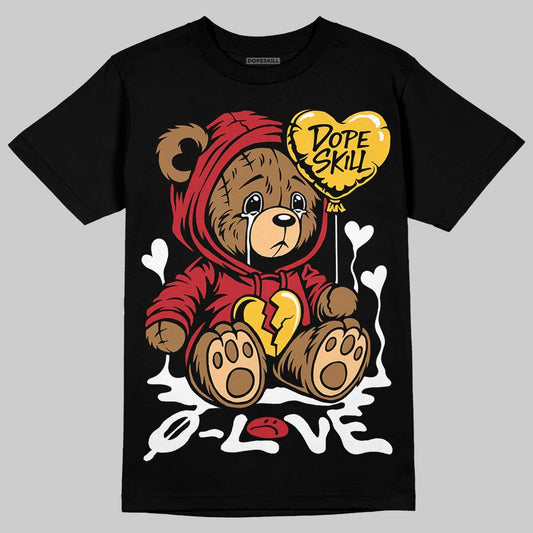 Jordan 14 Retro Ferrari (2025) DopeSkill T-Shirt Broken Bear Graphic Streetwear - black