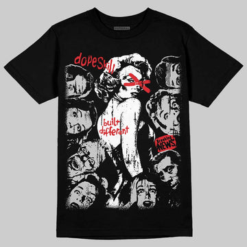 Air Foamposite One 'Triple White' DopeSkill T-Shirt Built Different Graphic Streetwear - Black