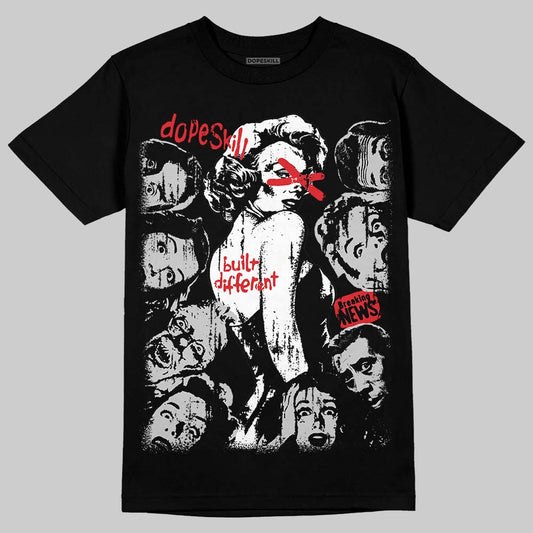 Air Foamposite One 'Triple White' DopeSkill T-Shirt Built Different Graphic Streetwear - Black