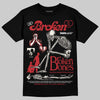Jordan 4 “Flight Club” DopeSkill T-Shirt Broken Bones Graphic Streetwear - Black