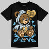 Jordan 4 Denim “Worn Blue” DopeSkill T-Shirt Broken Bear Graphic Streetwear - Black