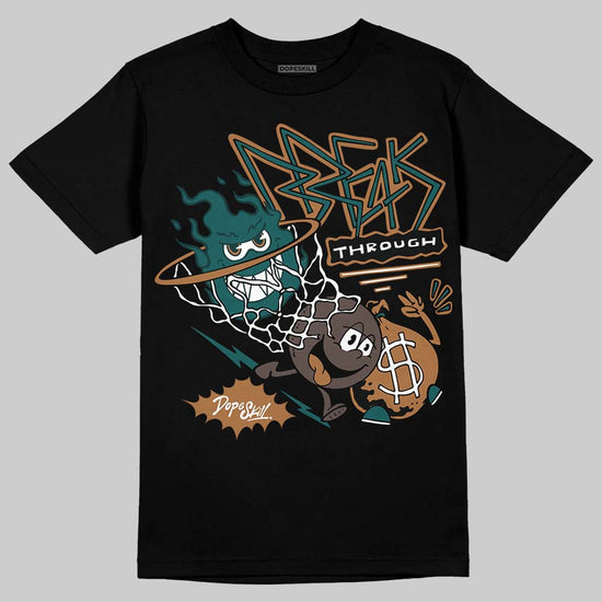 Adidas Samba OG Leopard Pack Collegiate Green DopeSkill T-Shirt Break Through Graphic Streetwear - Black