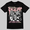 SB Dunk Low Pro x Arts-Rec Skateshop Rust Pink and Rough Green DopeSkill T-Shirt Distorted Realms Graphic Streetwear - Black
