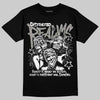 Jordan 5 "White Metallic" DopeSkill T-Shirt Distorted Realms Graphic Streetwear - black
