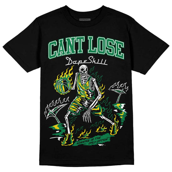 Green Sneakers DopeSkill T-Shirt Cant Lose Graphic Streetwear - Black 