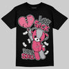 ASICS Gel Kayano 14 Pink Glo DopeSkill T-Shirt Love Sick Graphic Streetwear - Black