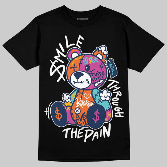 Air Max 1 'San Diego Padres' DopeSkill T-Shirt Smile Through The Pain Graphic Streetwear - black