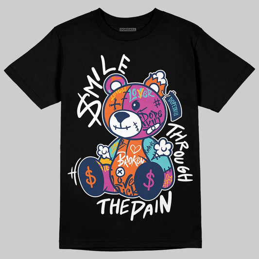 Air Max 1 'San Diego Padres' DopeSkill T-Shirt Smile Through The Pain Graphic Streetwear - black