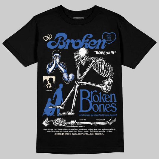Jordan 1 Low Travis Scott x Fragment DopeSkill T-Shirt Broken Bones Graphic Streetwear - Black