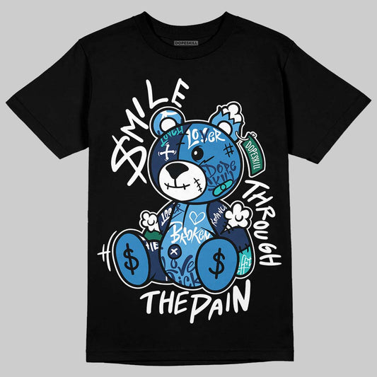 Max 95 OG Big Bubble Slate DopeSkill T-Shirt Smile Through The Pain Graphic Streetwear - Black