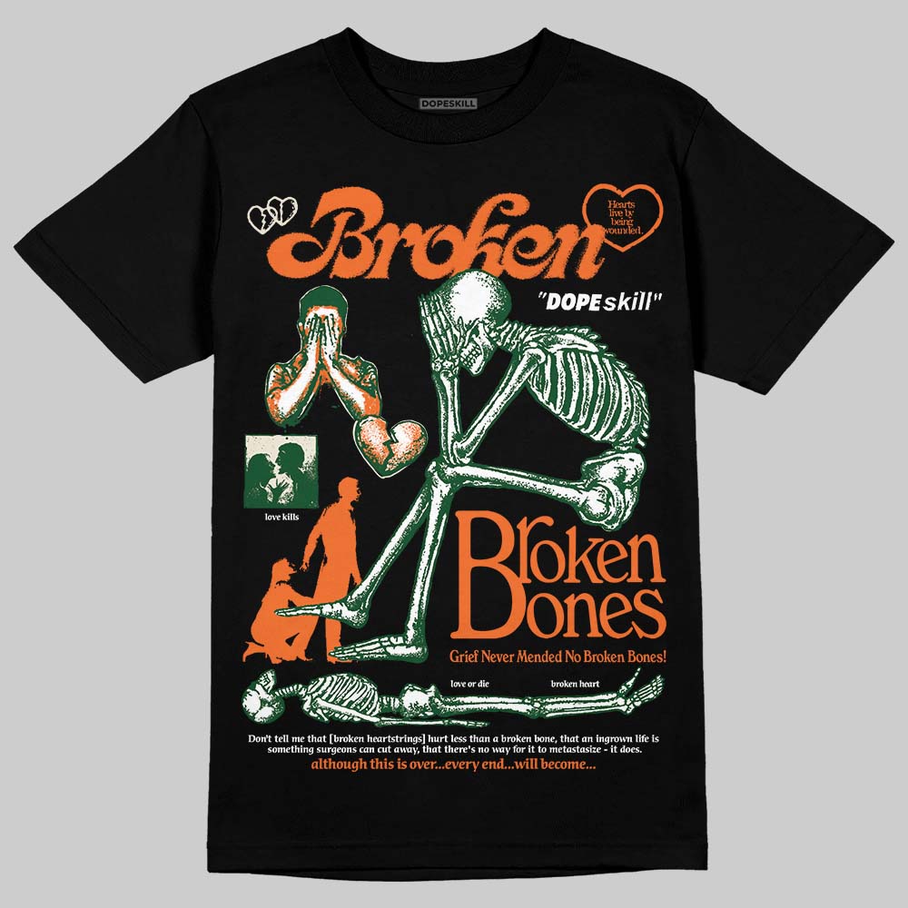 SoleFly x Air Jordan 3 “Fruits Of Our Labor” DopeSkill T-Shirt Broken Bones Graphic Streetwear - black