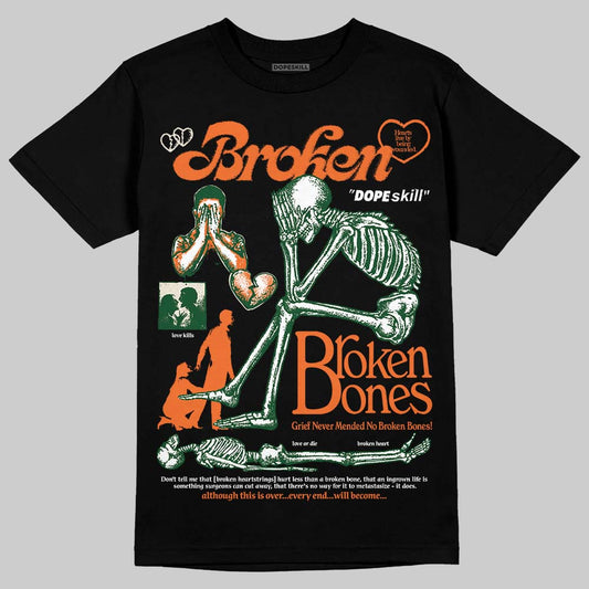 SoleFly x Air Jordan 3 “Fruits Of Our Labor” DopeSkill T-Shirt Broken Bones Graphic Streetwear - black