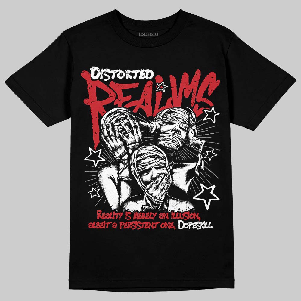 Jordan 12 “Bloodline” DopeSkill T-Shirt Distorted Realms Graphic Streetwear - Black