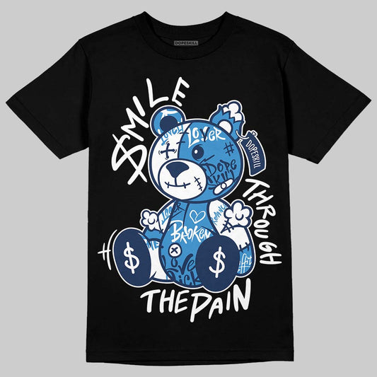 Air Foamposite Pro University Blue (2026) DopeSkill T-Shirt Smile Through The Pain Graphic Streetwear - Black