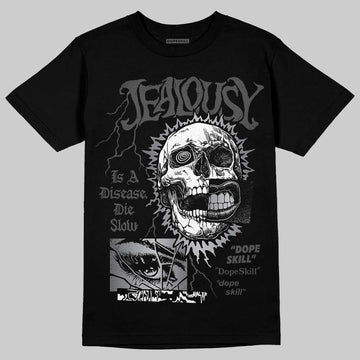 Jordan 11 TD Cleats "Patent Black" DopeSkill T-Shirt Jealousy Graphic Streetwear - black