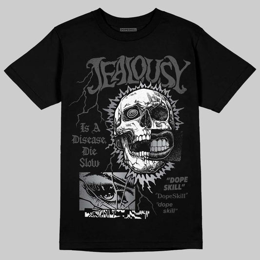 Jordan 11 TD Cleats "Patent Black" DopeSkill T-Shirt Jealousy Graphic Streetwear - black