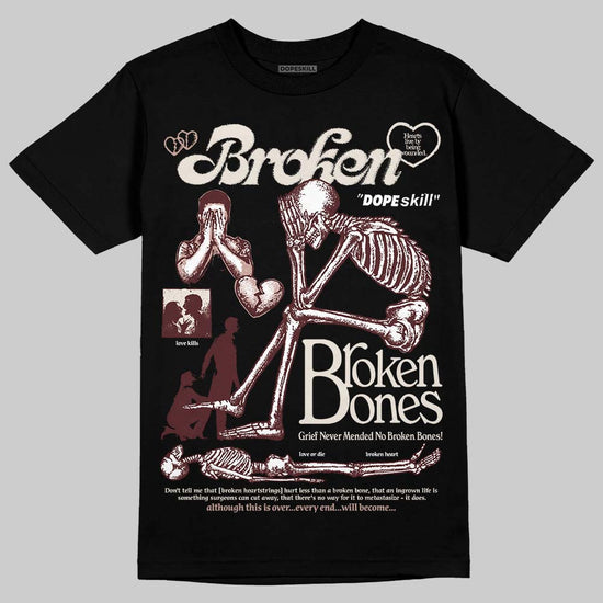 Jordan 11 “China” DopeSkill T-Shirt Broken Bones Graphic Streetwear - Black