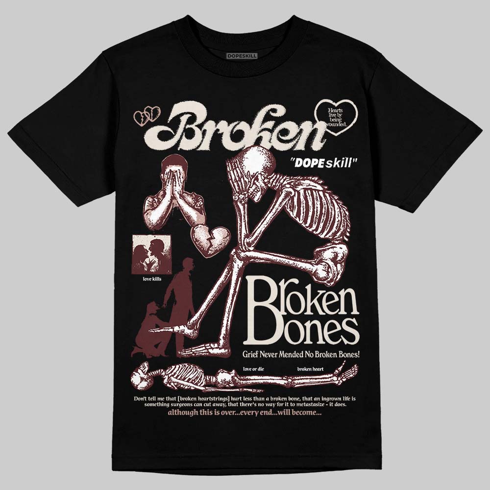Jordan 11 “China” DopeSkill T-Shirt Broken Bones Graphic Streetwear - Black