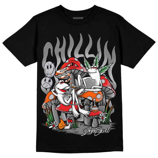 Grey Sneakers DopeSkill T-Shirt Chillin Graphic Streetwear - Black