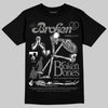 Jordan 10 Retro Shadow (2025) DopeSkill T-Shirt Broken Bones Graphic Streetwear - black