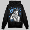 Jordan 5 Black University Blue DopeSkill Hoodie Sweatshirt Boss Up Graphic Streetwear - Black