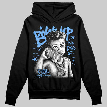 Jordan 5 Black University Blue DopeSkill Hoodie Sweatshirt Boss Up Graphic Streetwear - Black