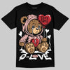Jordan 1 Low OG “Rust Pink” DopeSkill T-Shirt Broken Bear Graphic Streetwear - Black