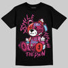 Jordan 4 Sweet Beet DopeSkill T-Shirt Smile Through The Pain Graphic Streetwear - Black