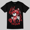 Air Foamposite Pro Gym Red DopeSkill T-Shirt Smile Through The Pain Graphic Streetwear - Black