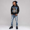 Black University Blue 5s DopeSkill Hoodie Sweatshirt Overstack Graphic
