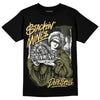 Jordan 4 Retro SE Craft Medium Olive DopeSkill T-Shirt Stackin Mines Graphic Streetwear - Black