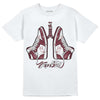 Jordan 1 Retro High OG “Team Red” DopeSkill T-Shirt Breathe Graphic Streetwear - White