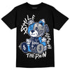 Jordan Spiz’ike Low “White/Obsidian” DopeSkill T-Shirt Smile Through The Pain Graphic Streetwear - Black