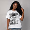 White Metallic 5s DopeSkill T-Shirt Boss Up Graphic