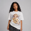 White Metallic 5s DopeSkill T-Shirt Real Ones Angel Graphic