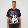 Lakers 4s DopeSkill Oversize Print T-Shirt Real Ones Choose Loyalty Graphic
