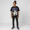 Lakers 4s DopeSkill Oversize Print T-Shirt Real Ones Choose Loyalty Graphic