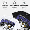 Lakers 4s DopeSkill Oversize Print T-Shirt Real Ones Choose Loyalty Graphic