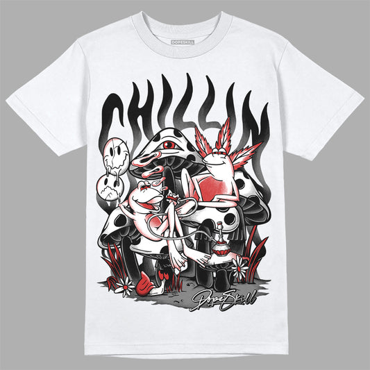 Jordan 1 High OG “Black/White” DopeSkill T-Shirt Chillin Graphic Streetwear - White 