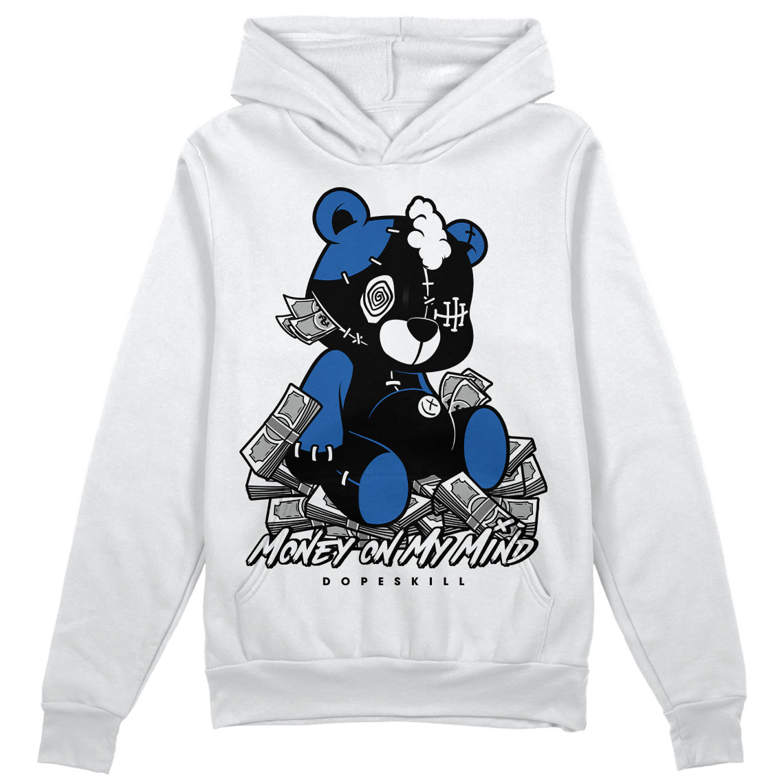 Jordan 11 Low “Space Jam” DopeSkill Hoodie Sweatshirt MOMM Bear Graphic Streetwear - White