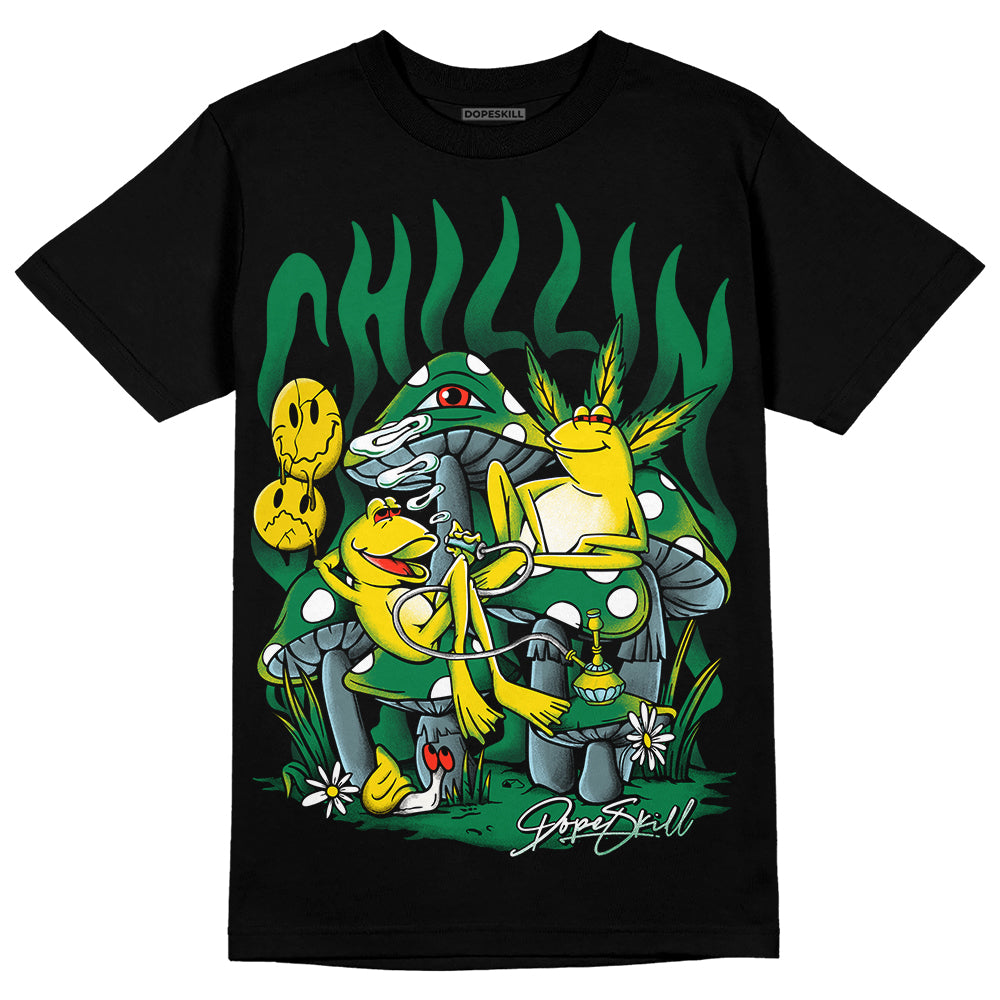 Jordan 5 “Lucky Green” DopeSkill T-Shirt Chillin Graphic Streetwear - Black