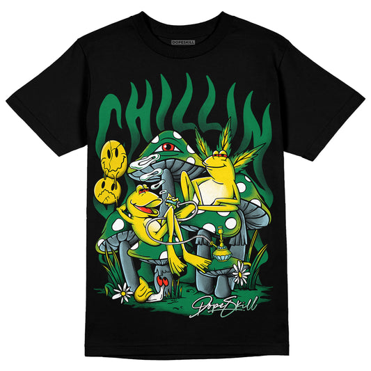 Jordan 5 “Lucky Green” DopeSkill T-Shirt Chillin Graphic Streetwear - Black