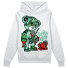 Jordan 1 High OG Green Glow DopeSkill Hoodie Sweatshirt Broken Heart Graphic Streetwear - White