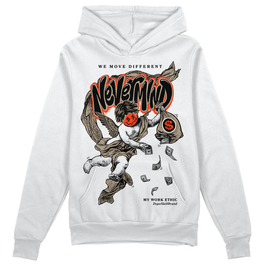 Jordan 1 High OG “Latte” DopeSkill Hoodie Sweatshirt Nevermind Graphic Streetwear - White