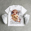 White Metallic 5s DopeSkill T-Shirt Real Ones Angel Graphic