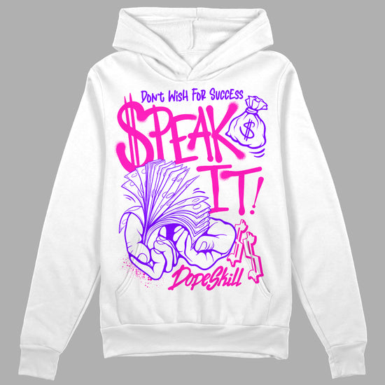 Dunk Low GS “Active Fuchsia” DopeSkill Hoodie Sweatshirt Speak It Graphic Streetwear - White